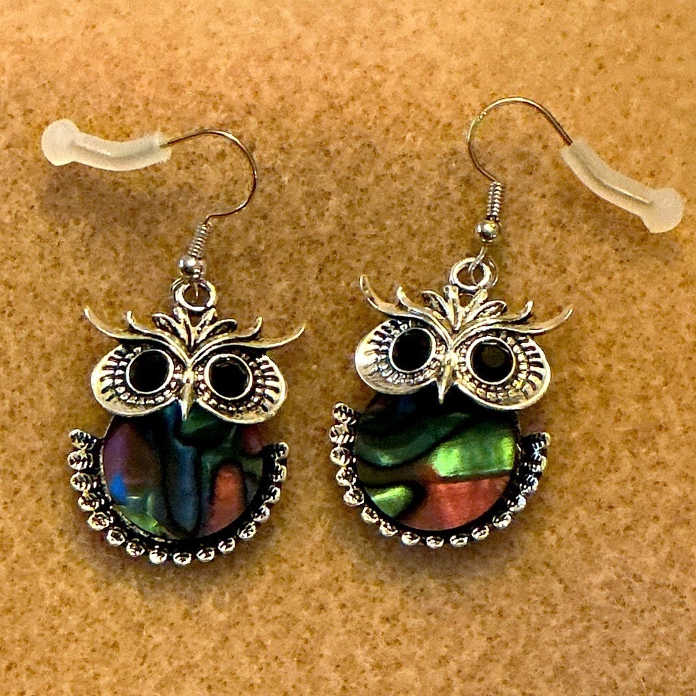 Beautiful Owl Earrings, Brand New!